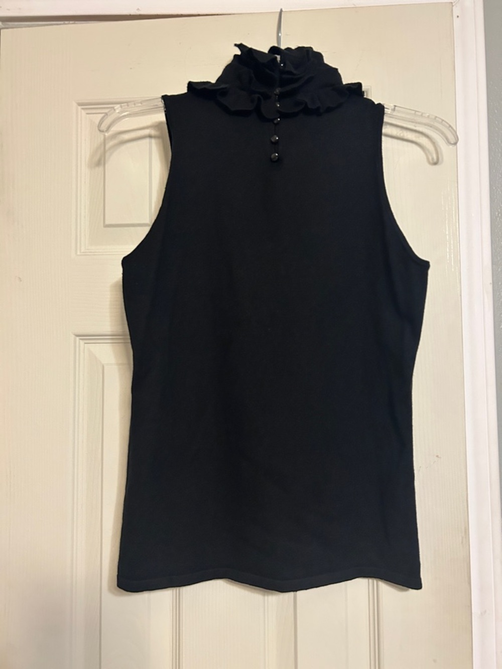 💸30%Off2🛒 Lauren Ralph Lauren silk blend high ruffle neck top - Picture 3 of 4